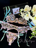 JolieElan · Love Moment · Premium French Romantic Lace Embroidery Ultra-thin Pure Desire Underwear Set
