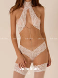 JolieElan · Swoon · French Sexy Pure Lace Flash Diamond Seduction Premium Lingerie Set