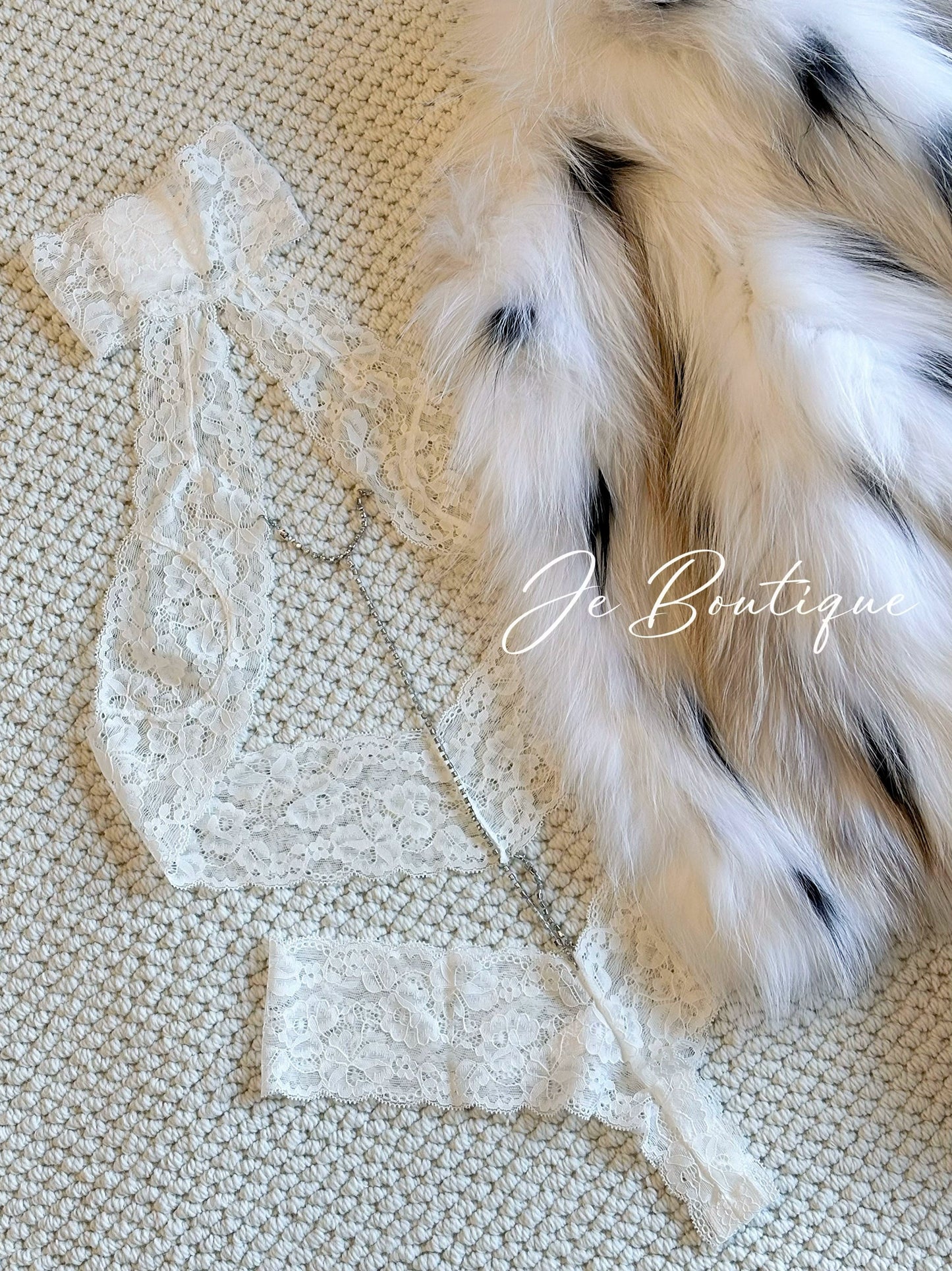 JolieElan · Swoon · Pure Feng Shui Diamond Lace Small Breasts Big Sexy Lingerie Set