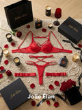 JolieElan · Heart Stunner · French Sexy Cross Bow Heavy Industry Dating Premium Lingerie Set