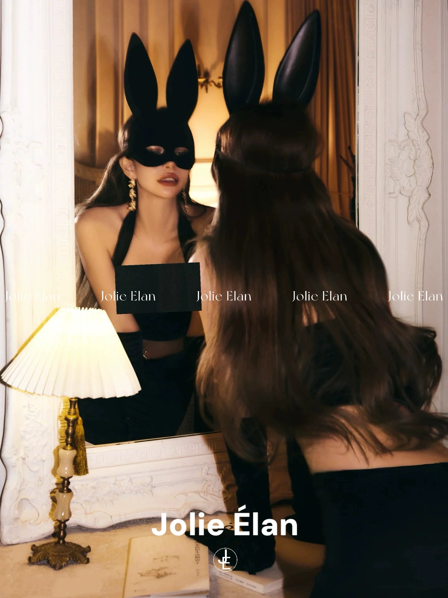 JolieElan sexy bunny cos animal mask headgear halloween babes hair accessories mask