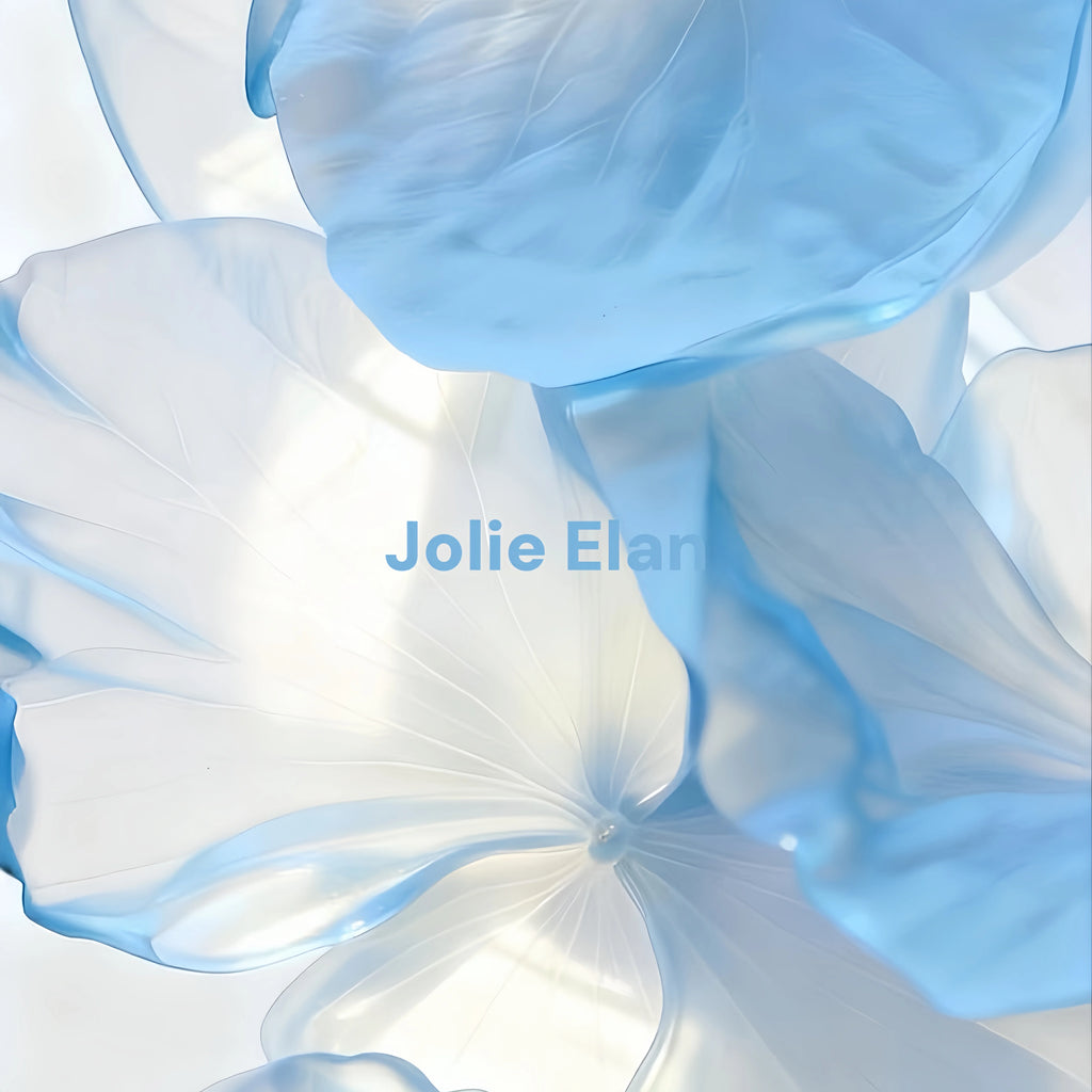 JolieElan · Love Zong heroine · baby blue French atmosphere sexy lace perspective high-end underwear set
