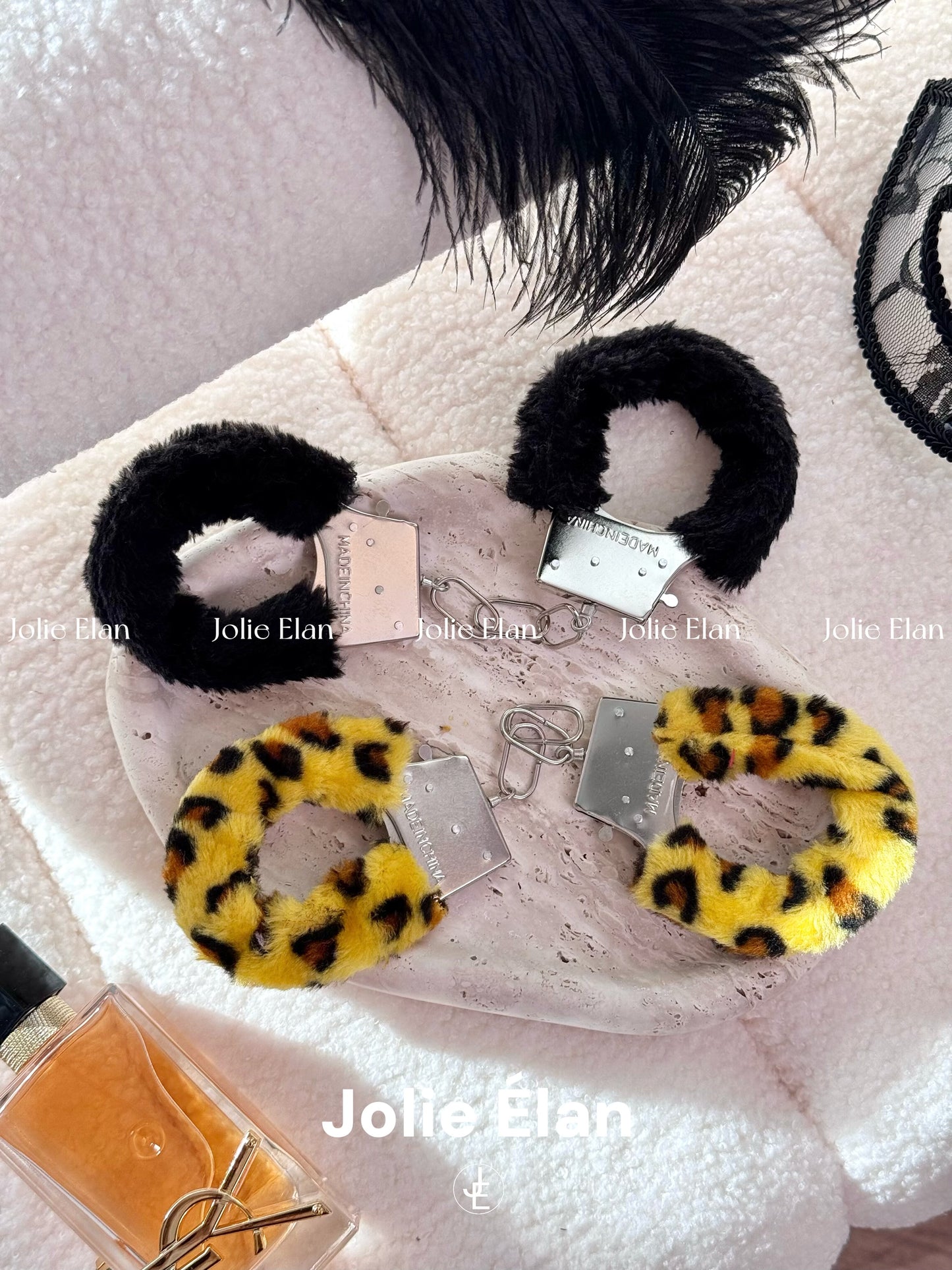 JolieElan · sweet game · rorplay tabletop game couple handcuffs props plush handcuffs foot cuffs couple toys