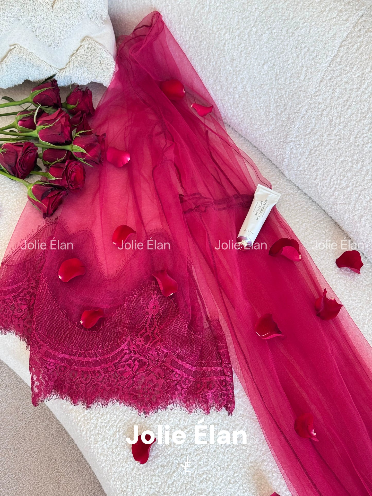 JolieElan · Hazy · Sexy perspective mesh dating robe nightgown nightgown robe underwear set