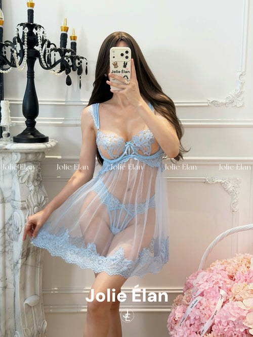 JolieElan Annie Mind · French Sexy Vintage Lace Embroidery Perspective Premium Perspective Underwear Cover