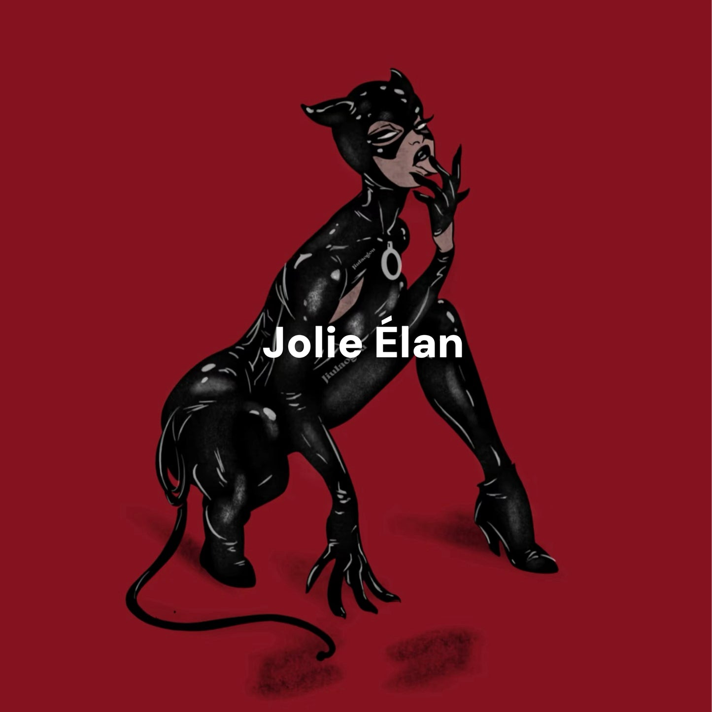 JolieElan · Catwoman · Sexy Hollow Leather Versatile Wild Royal Sister Temptation Gathering Underwear Suit