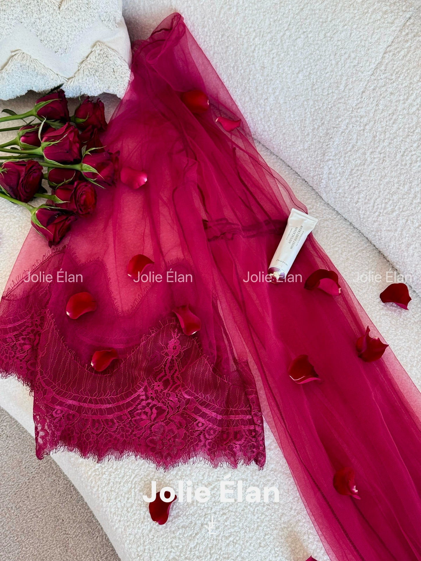 JolieElan · Hazy · Sexy perspective mesh dating robe nightgown nightgown robe underwear set