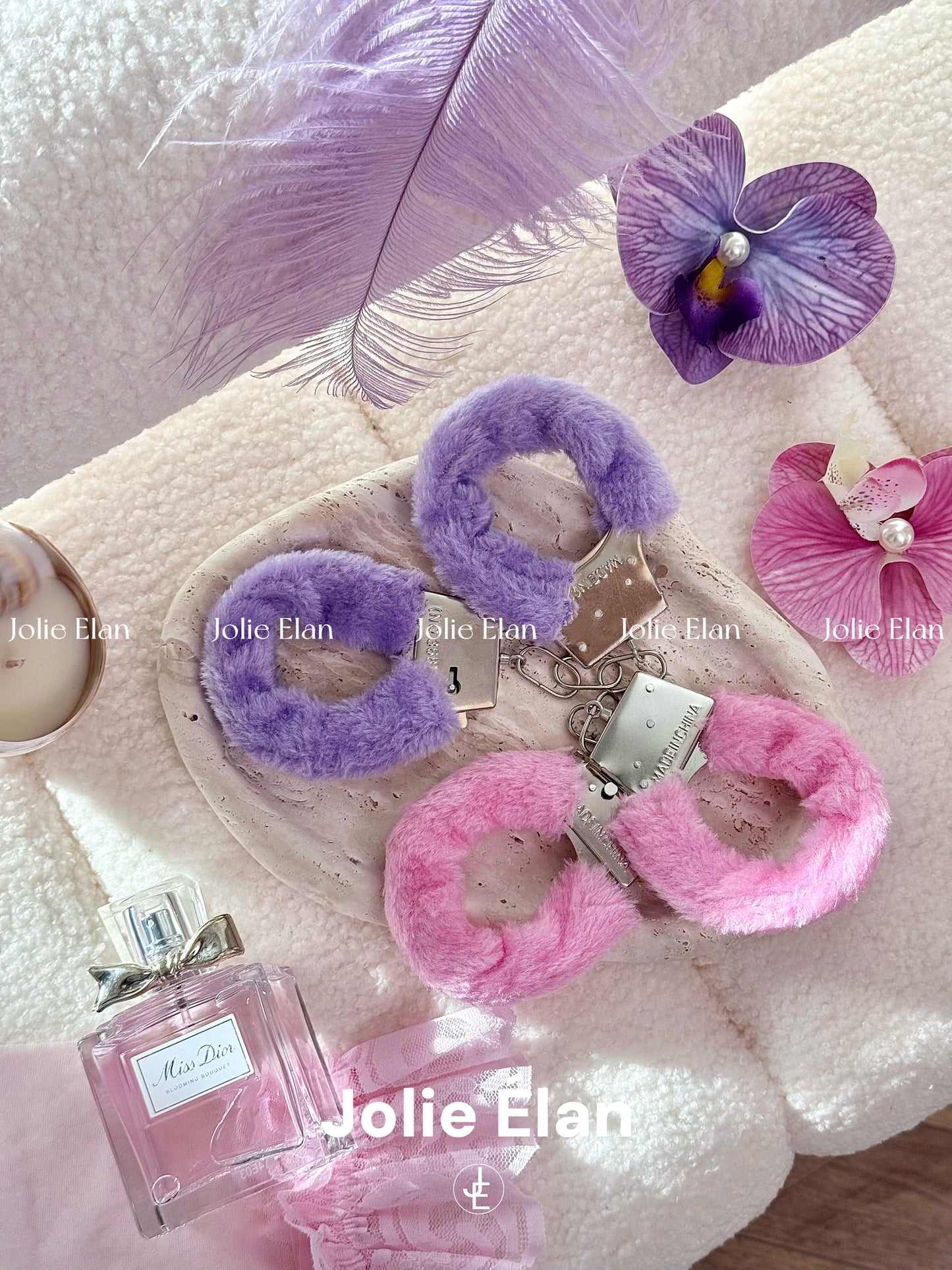 JolieElan · sweet game · rorplay tabletop game couple handcuffs props plush handcuffs foot cuffs couple toys