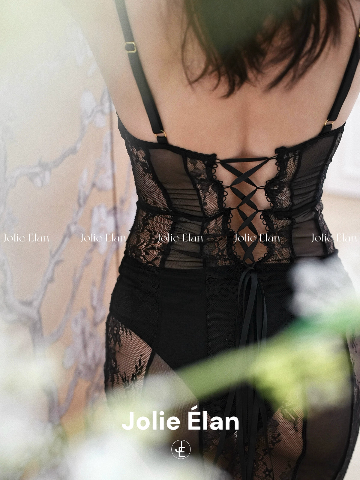 JolieElan · secretly fascinated · sexy royal sister light luxury lace perspective strap fishtail nightdress underwear cover