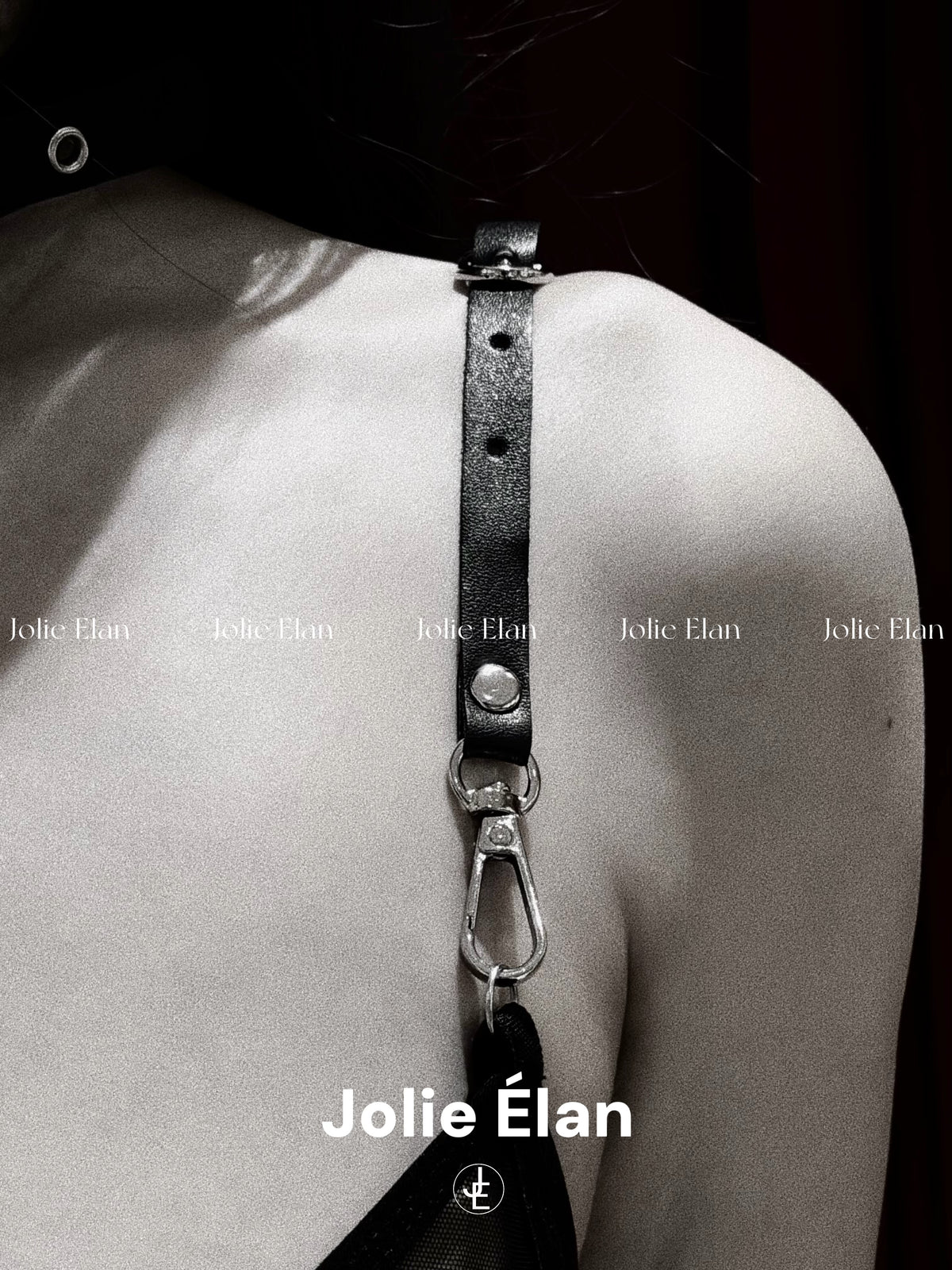 JolieElan · Fifty Shades of Grey · Sexy Royal Sister PU Leather Mesh Perspective Shaping One-piece Underwear Set