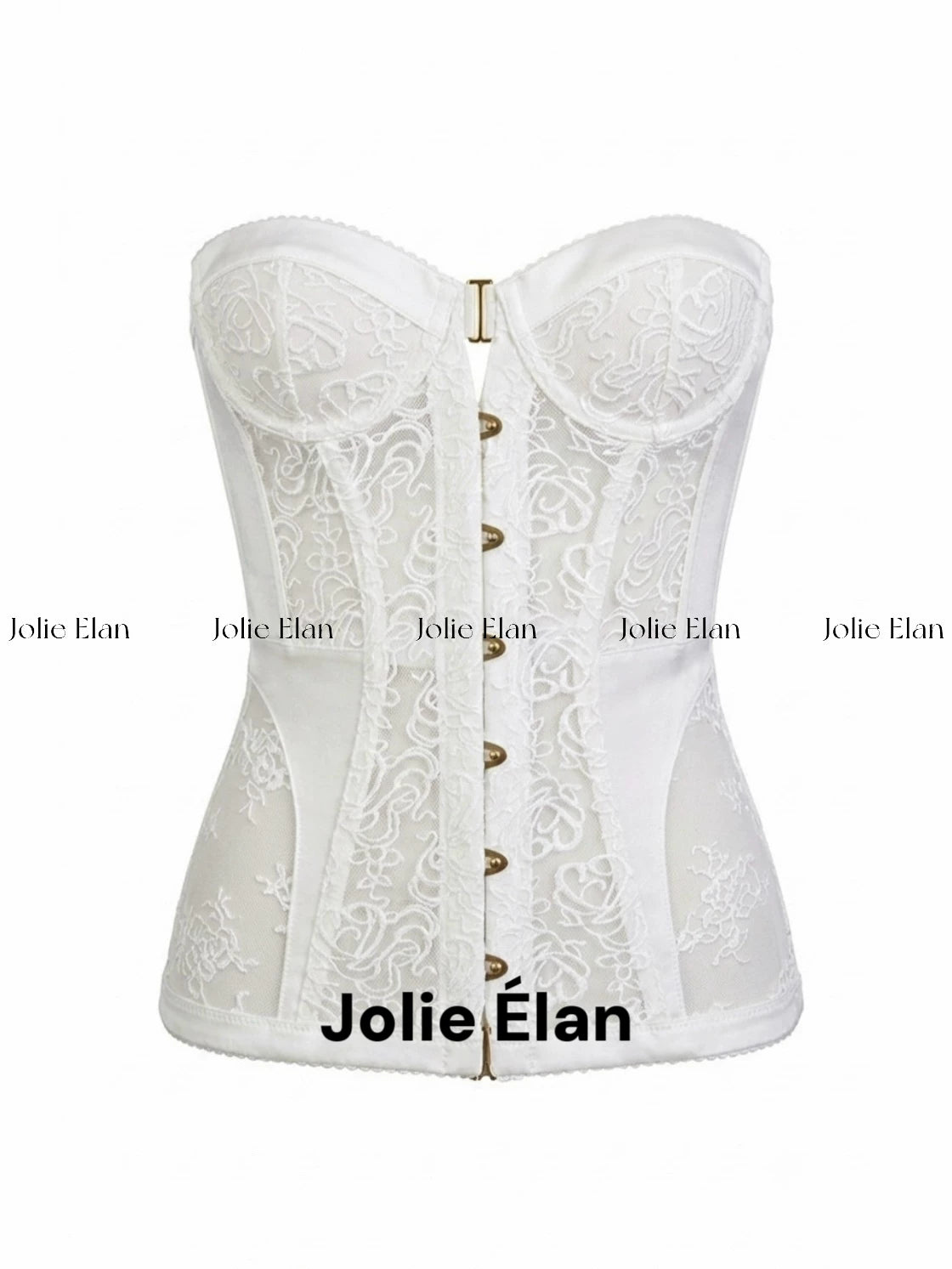 JolieElan · Rebel daughter · French retro corset sexy lace fishbone corset set