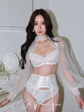 JolieElan · Princess Brumaire · Pure Desire French Elegant Lace Mesh Sexy Underwear Set