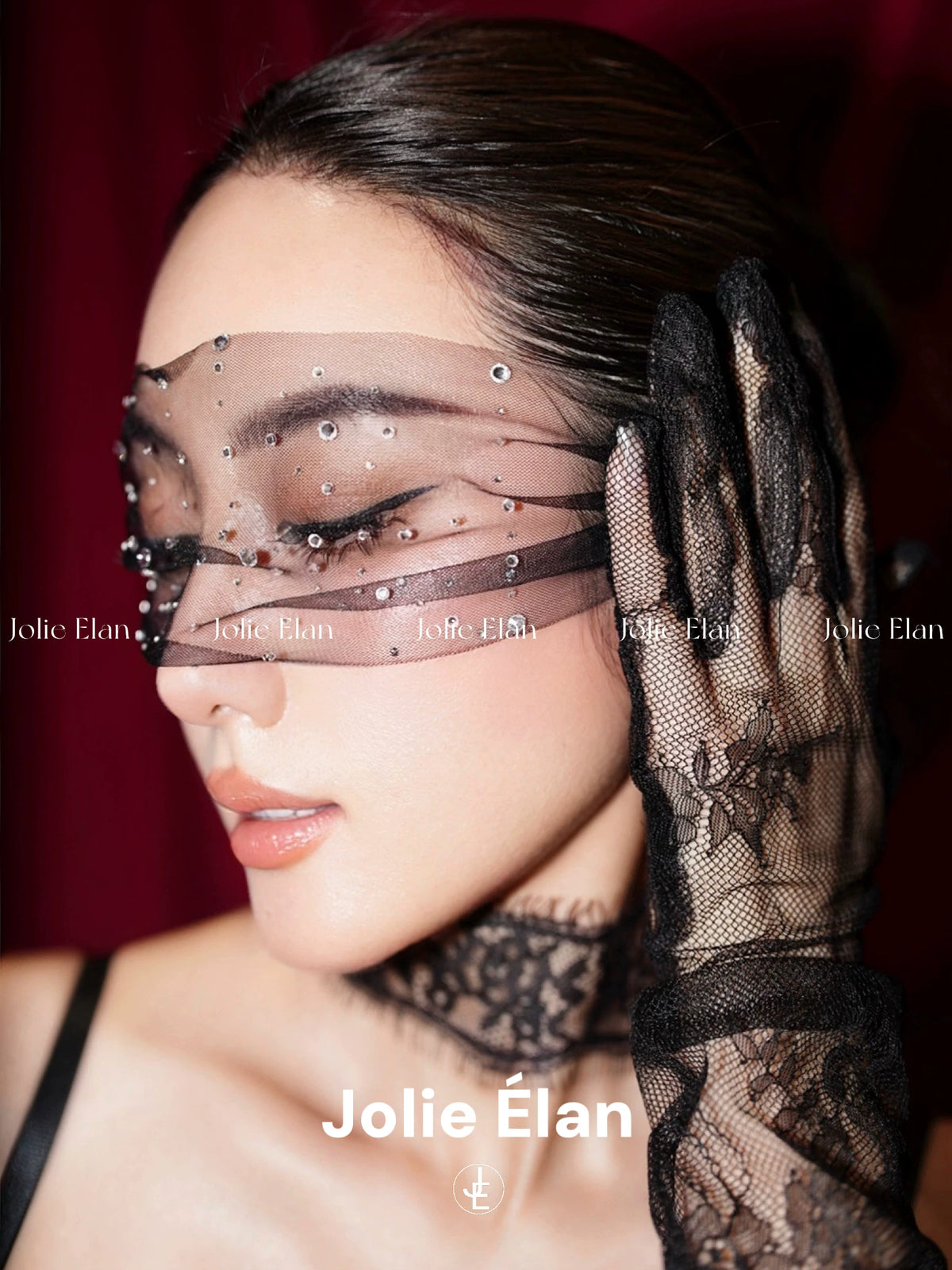 JolieElan · Sharp Beauty · Sexy and cold imperial sister lace perspective gathers high-end underwear set