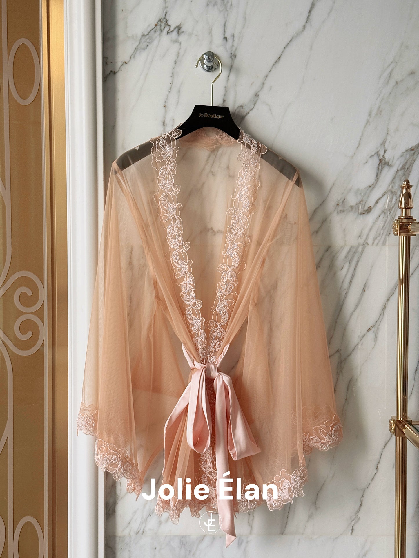 JolieElan · Morning Monroe · Embroidered mesh perspective sexy French pure desire nightgown underwear set